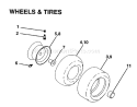 Page K Diagram and Parts List for 150 YTH  95414007 -1997-12 Husqvarna Lawn Tractor