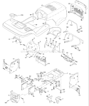 Page A Diagram and Parts List for 150 YTH  954140108B -1999-11 Husqvarna Lawn Tractor