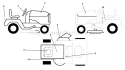 Page B Diagram and Parts List for 150 YTH  954140108B -1999-11 Husqvarna Lawn Tractor