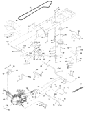 Page C Diagram and Parts List for 150 YTH  954140108B -1999-11 Husqvarna Lawn Tractor