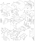 Page A Diagram and Parts List for 150 YTH  954830081A -1995-10 Husqvarna Lawn Tractor