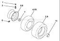 Page K Diagram and Parts List for 150 YTH  954830081A -1995-10 Husqvarna Lawn Tractor