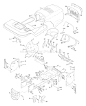 Page A Diagram and Parts List for 150 YTH  HCLTHE -954140007 -1998-03 Husqvarna Lawn Tractor