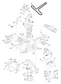 Page G Diagram and Parts List for 150 YTH  HCLTHH -954140007 -1998-10 Husqvarna Lawn Tractor