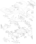 Page A Diagram and Parts List for 150 YTH  HCLTHJ -954140007 -1999-03 Husqvarna Lawn Tractor