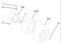 Page J Diagram and Parts List for 150 YTH  HCLTHJ -954140007 -1999-03 Husqvarna Lawn Tractor