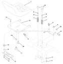 Page H Diagram and Parts List for 150 YTH  HCLTHJ -954140007 -1999-03 Husqvarna Lawn Tractor