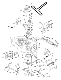 Page F Diagram and Parts List for 150 YTH  HCYTHB -954880011 -1996-01 Husqvarna Lawn Tractor