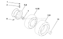 Page J Diagram and Parts List for 1542A YTH  954567048 -2000-11 Husqvarna Lawn Tractor