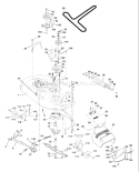 Page F Diagram and Parts List for 1542A YTH  954567048 -2000-11 Husqvarna Lawn Tractor