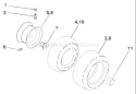 Page J Diagram and Parts List for 1542B YTH  954567048 -2001-01 Husqvarna Lawn Tractor