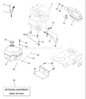 Page E Diagram and Parts List for 1542B YTH  954567048 -2001-01 Husqvarna Lawn Tractor