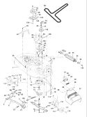 Page F Diagram and Parts List for 1542D YTH  954567048 -2001-11 Husqvarna Lawn Tractor