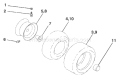 Page J Diagram and Parts List for 1542XPC YTH  954567253 -2001-12 Husqvarna Lawn Tractor