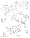 Page A Diagram and Parts List for 1542XPD YTH  954567253 -2001-12 Husqvarna Lawn Tractor