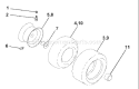Page J Diagram and Parts List for 1542XPD YTH  954567253 -2001-12 Husqvarna Lawn Tractor