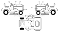 Page B Diagram and Parts List for 1542XPT YTH  96043000604 -2008-01 Husqvarna Lawn Tractor