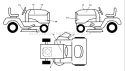 Page B Diagram and Parts List for 1542XPT YTH  CA -96043005100 -2007-12 Husqvarna Lawn Tractor