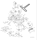 Page F Diagram and Parts List for 1542XPT YTH  CA -96043005100 -2007-12 Husqvarna Lawn Tractor