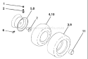 Page J Diagram and Parts List for 1542XP YTH  96013000100 -2005-01 Husqvarna Lawn Tractor