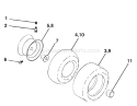 Page J Diagram and Parts List for 1542XP YTH  96013000101 -2005-01 Husqvarna Lawn Tractor