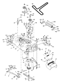 Page F Diagram and Parts List for 1542XP YTH  96013000101 -2005-01 Husqvarna Lawn Tractor