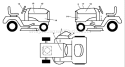 Page B Diagram and Parts List for 1542XP YTH  YTH T -96043000602 -2006-10 Husqvarna Lawn Tractor