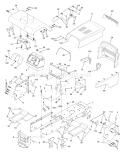 Page A Diagram and Parts List for 180 YTH  954001082A -1994-07 Husqvarna Lawn Tractor