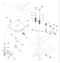 Page H Diagram and Parts List for 180 YTH  954001082A -1994-07 Husqvarna Lawn Tractor
