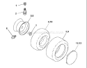 Page K Diagram and Parts List for 180 YTH  954001082B -1994-12 Husqvarna Lawn Tractor