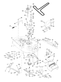Page G Diagram and Parts List for 180 YTH  954001082B -1994-12 Husqvarna Lawn Tractor