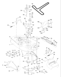 Page F Diagram and Parts List for 180 YTH  954001172A -1994-07 Husqvarna Lawn Tractor