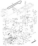 Page C Diagram and Parts List for 180 YTH  954140010B -1996-12 Husqvarna Lawn Tractor