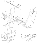 Page H Diagram and Parts List for 180 YTH  954140010B -1996-12 Husqvarna Lawn Tractor
