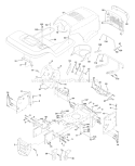 Page A Diagram and Parts List for 180 YTH  954140010C -1997-12 Husqvarna Lawn Tractor
