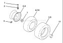 Page K Diagram and Parts List for 180 YTH  954140010D -1997-12 Husqvarna Lawn Tractor