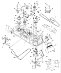 Page F Diagram and Parts List for 180 YTH  954140010D -1997-12 Husqvarna Lawn Tractor