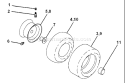 Page K Diagram and Parts List for 180 YTH  954140010E -1998-06 Husqvarna Lawn Tractor
