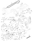 Page C Diagram and Parts List for 180 YTH  954140010F -1998-07 Husqvarna Lawn Tractor