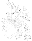 Page G Diagram and Parts List for 180 YTH  954140010F -1998-07 Husqvarna Lawn Tractor
