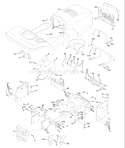 Page A Diagram and Parts List for 180 YTH  954140010F -1998-08 Husqvarna Lawn Tractor