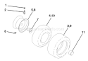 Page K Diagram and Parts List for 180 YTH  954140010F -1998-08 Husqvarna Lawn Tractor