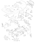 Page A Diagram and Parts List for 180 YTH  954140010H -1999-03 Husqvarna Lawn Tractor