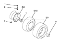 Page J Diagram and Parts List for 180 YTH  954140010H -1999-03 Husqvarna Lawn Tractor