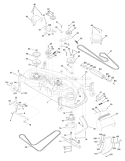 Page F Diagram and Parts List for 180 YTH  954140010H -1999-03 Husqvarna Lawn Tractor