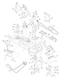 Page F Diagram and Parts List for 180 YTH  954140109A -1999-10 Husqvarna Lawn Tractor