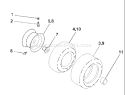 Page J Diagram and Parts List for 180 YTH  954140109B -1999-11 Husqvarna Lawn Tractor