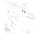 Page H Diagram and Parts List for 180 YTH  954140109B -1999-11 Husqvarna Lawn Tractor
