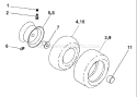 Page K Diagram and Parts List for 180 YTH  954830145A -1995-10 Husqvarna Lawn Tractor