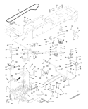 Page C Diagram and Parts List for 180 YTH  954830145B -1996-03 Husqvarna Lawn Tractor
